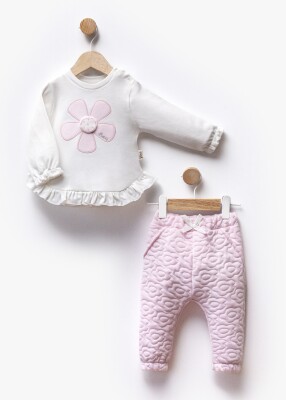 Wholesale Baby Girl 2pcs Body and Pants Set 6-18M Flexi Baby 2063-217577 Pink