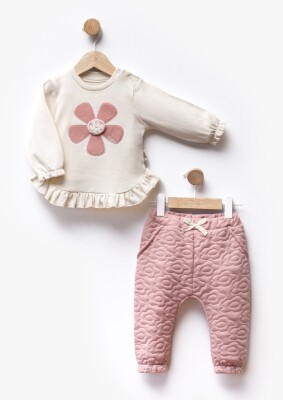 Wholesale Baby Girl 2pcs Body and Pants Set 6-18M Flexi Baby 2063-217577 Dusty Rose