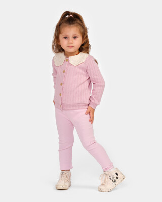 Wholesale Baby Girl Cardigan Closer Set Suit 9-24M Bupper Kids 1053-24525 - Bupper Kids (1)