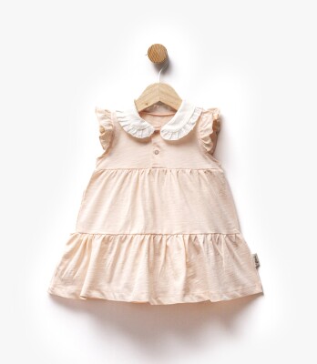 Wholesale Baby Girl Collar Detailed Dress 6-36M Flexi Baby 2063-229496 - Flexi Baby