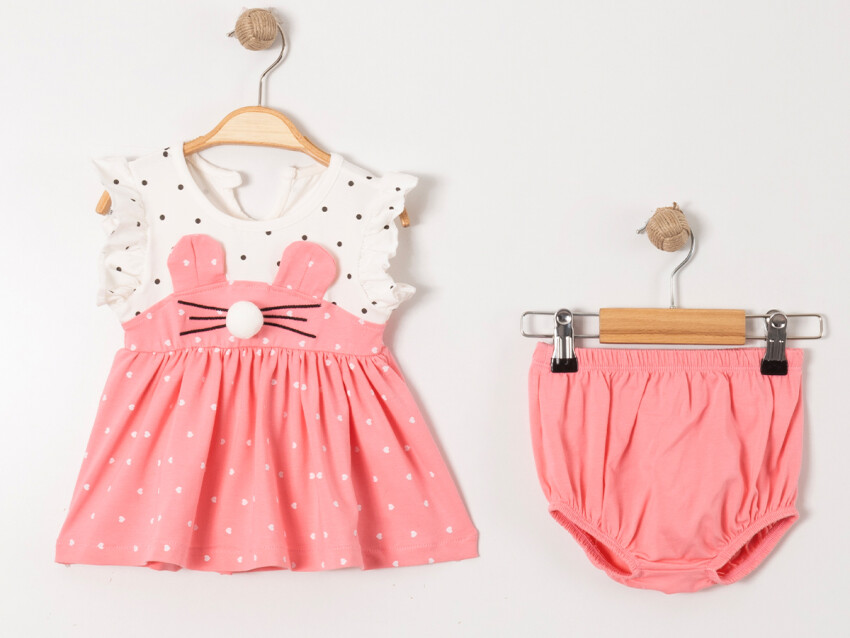 Wholesale Baby Girl Double Dress and Panties Set 9-24M Tofigo 2013-9146 - 2