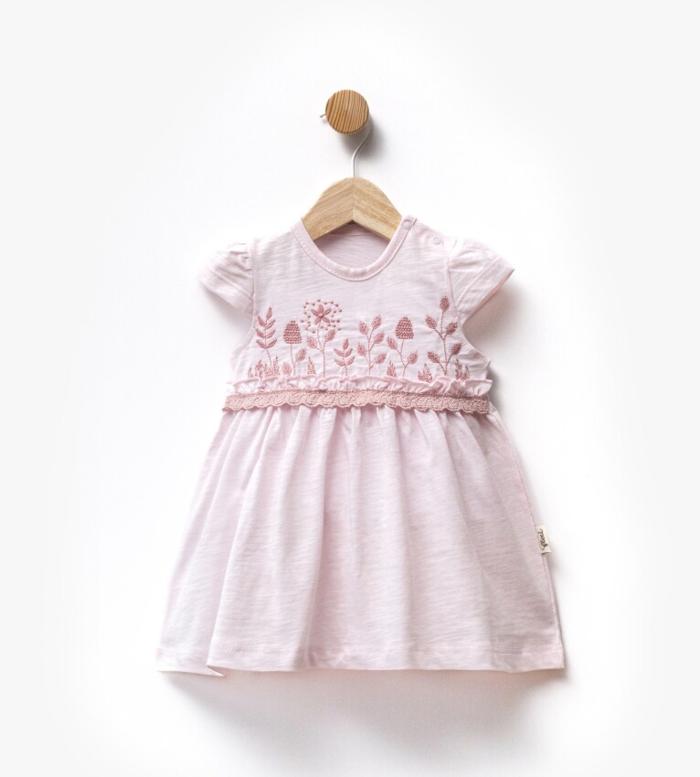 Wholesale Baby Girl Embroidered Dress 6-36M Flexi Baby 2063-229486 - 1