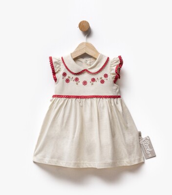 Wholesale Baby Girl Embroidered Dress 6-36M Flexi Baby 2063-229497 - Flexi Baby