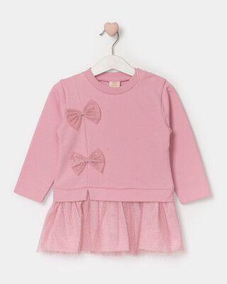 Wholesale Baby Girl Long Sleeve Dress 9-24M Bupper Kids 1053-24555 - Bupper Kids (1)