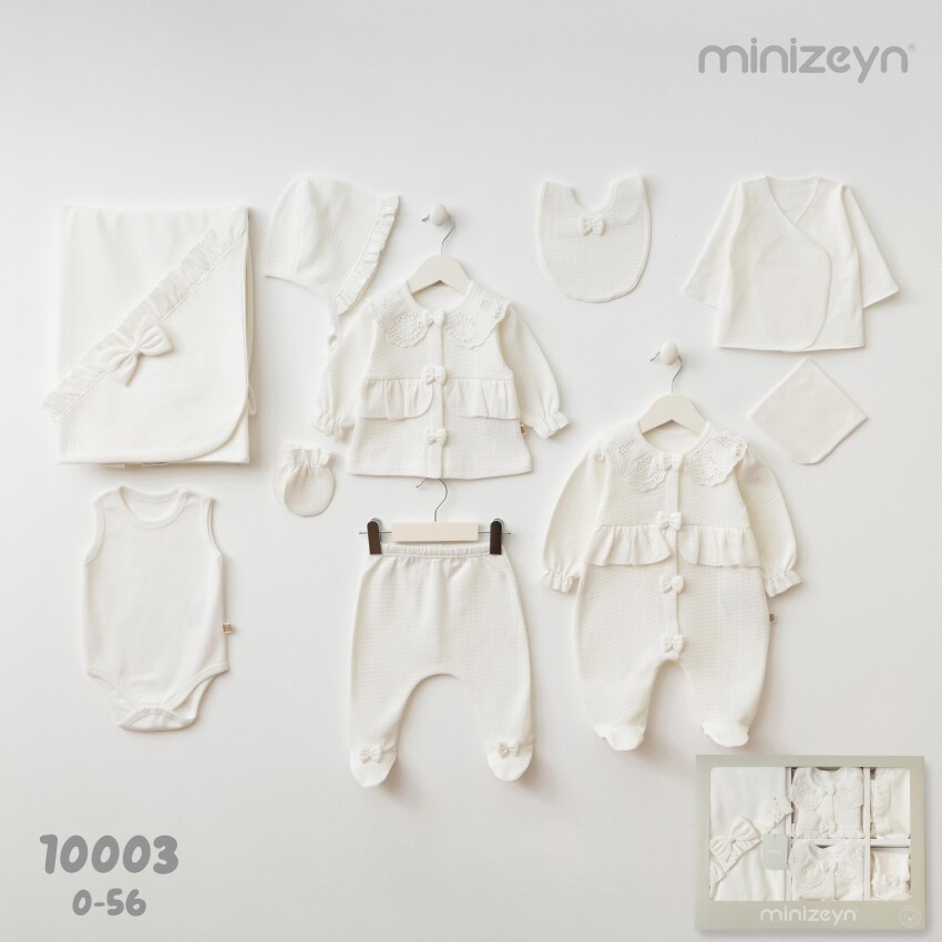 Wholesale Baby Girl Newborn Boxed Set of 10 0-3M Minizeyn 2014-10003 - 1