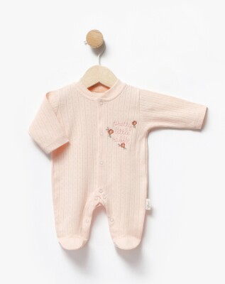 Wholesale Baby Girl Newborn Jumpsuit 0-6M Flexi Baby 2063-252308 Salmon Color 