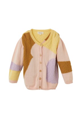 Wholesale Baby Girl Organic Cotton Cardigan 6-36M Uludağ Triko 1061-21161 - Uludağ Triko (1)