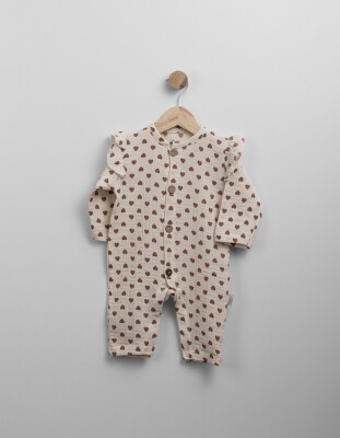 Wholesale Baby Girl Patterned Jumpsuit 3-12M Bebbemini 2065-BM-2309 - Bebbemini