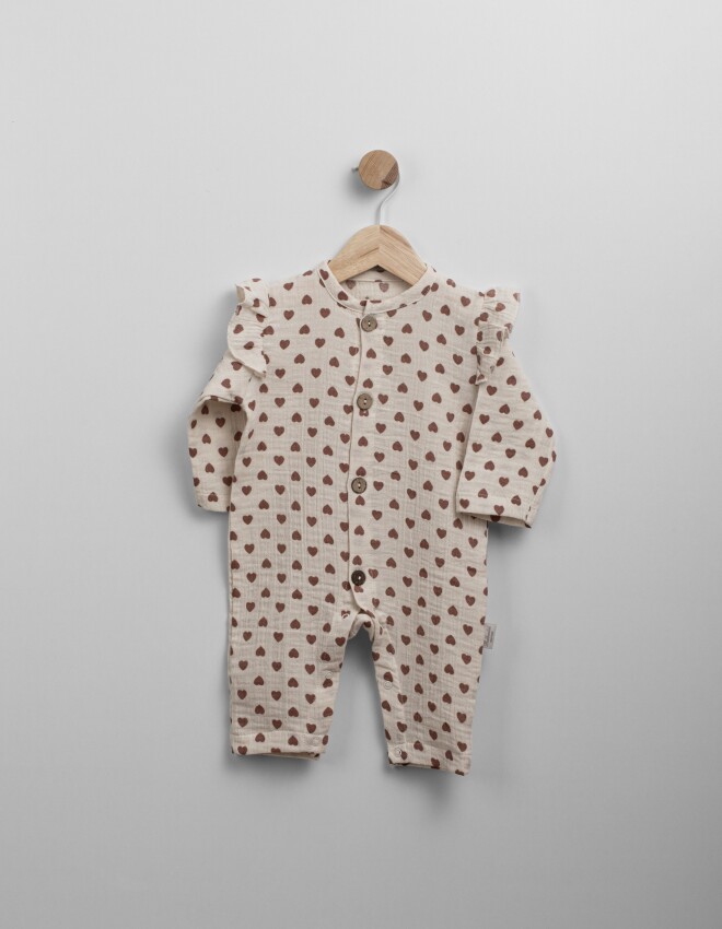 Wholesale Baby Girl Patterned Jumpsuit 3-12M Bebbemini 2065-BM-2309 - 2