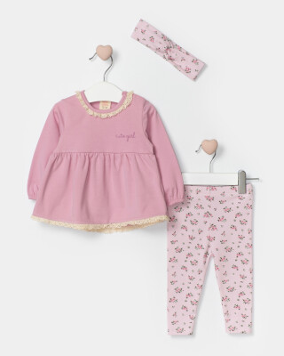 Wholesale Baby Girl Torn Collar Set Suit 6-18M Bupper Kids 1053-24500 - Bupper Kids
