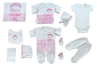 Wholesale Baby Girls 10-Piece Newborn Set 0-3M Tomuycuk 1074-15289 - Tomuycuk (1)