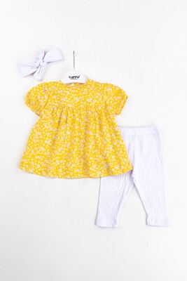Wholesale Baby Girls 2-Piece Blouse and Leggings Sets with 6-18M Tuffy 1099-9520 - 2