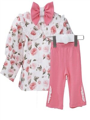 Wholesale Baby Girls 2-Piece Blouse and Pants Sets 6-24M Serkon Baby&Kids 1084-M0572 - 1
