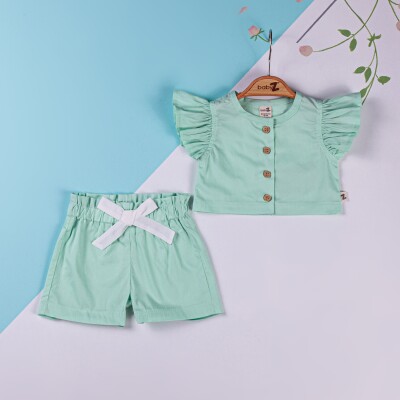 Wholesale Baby Girls 2-Piece Blouse and Shorts set 6-18M BabyZ 1097-5714 - 1