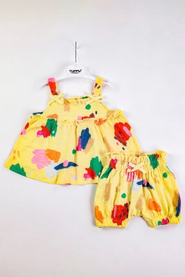 Wholesale Baby Girls 2-Piece Blouse and Shorts set 6-18M Tuffy 1099-9500 - Tuffy (1)