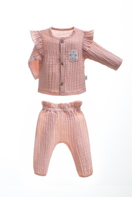 Wholesale Baby Girls 2-Piece Cardigan and Pant Set 3-12M Wogi 1030-WG-1305 - Wogi