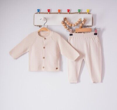 Wholesale Baby Girls 2-Piece Cardigan and Pants Set 3-12M Milarda 2001-6047 - 2