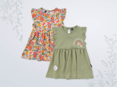 Wholesale Baby Girls 2 Piece Dress 3-18M Miniworld 1003-18166 - 4