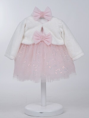 Wholesale Baby Girls 2-Piece Dress and Bolero Set 6-24M Serkon Baby&Kids 1084-M0593 - 2