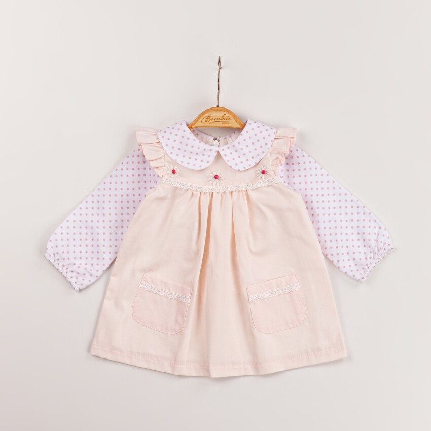Wholesale Baby Girls 2-Piece Dress and Shirt Set 6-18M Minibombili 1005-6574 - 1