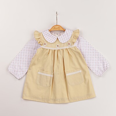 Wholesale Baby Girls 2-Piece Dress and Shirt Set 6-18M Minibombili 1005-6574 - 2
