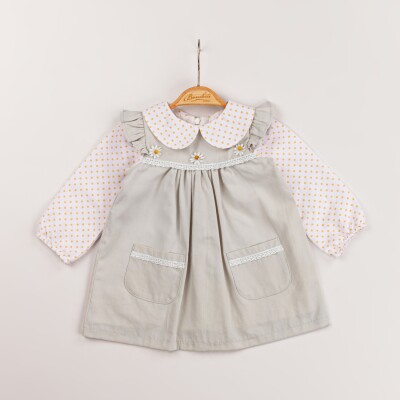 Wholesale Baby Girls 2-Piece Dress and Shirt Set 6-18M Minibombili 1005-6574 - 3