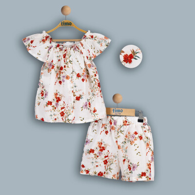 Wholesale Baby Girls 2-Piece Dress and Shorts Set 6-24M Timo 1018-TK4DT082241891 - Timo (1)