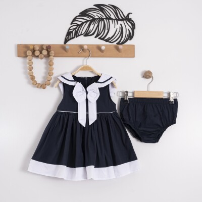 Wholesale Baby Girls 2-Piece Dress Set 6-18M Eray Kids 1044-13271 Navy 
