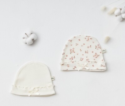 Wholesale Baby Girls 2-Piece Hat 0-3M Ciccimbaby 1043-4968 - Ciccimbaby