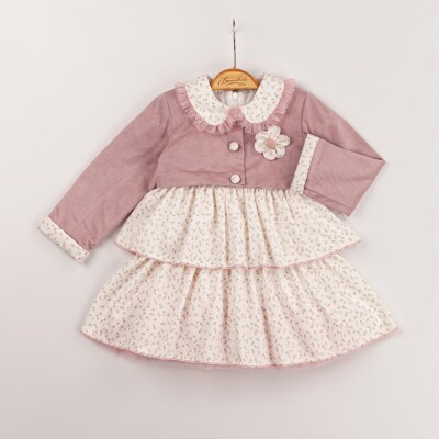 Wholesale Baby Girls 2-Piece Jacket and Dress Set 9-24M Bombili 1004-6594 - 2