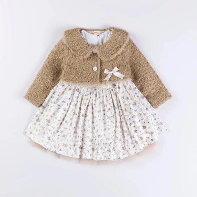 Wholesale Baby Girls 2-Piece Jacket and Dress Set 9-24M Minibombili 1005-6513 - 2