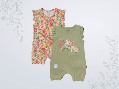 Wholesale Baby Girls 2-Piece Jumpsuit 3-18M Miniworld 1003-18162 - 4
