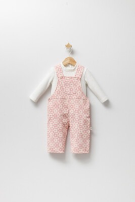 Wholesale Baby Girls 2-Piece Jumpsuit and Long Sleeve T-Shirt Set 6-12M Tongs 1028-4908 - Tongs