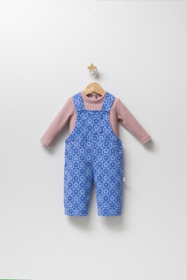 Wholesale Baby Girls 2-Piece Jumpsuit and Long Sleeve T-Shirt Set 6-12M Tongs 1028-4908 - 2