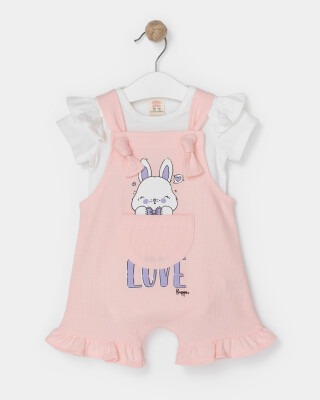 Wholesale Baby Girls 2-Piece Jumpsuit and T-Shirt Set 9-24M Bupper Kids 1053-23150 - 1