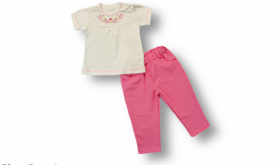 Wholesale Baby Girls 2-Piece Pants and T-shirt Set 3-18M Tomuycuk 1074-75323 - 1