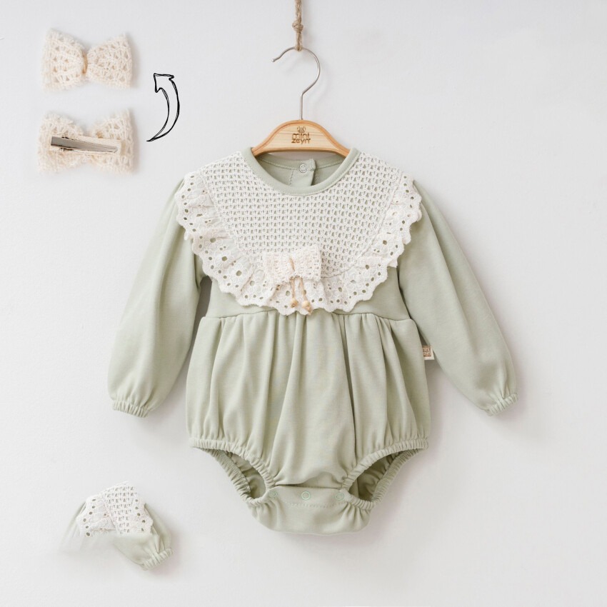 Wholesale Baby Girls 2-Piece Rompers with Claps 6-12M Minizeyn 2014-9001 - 5