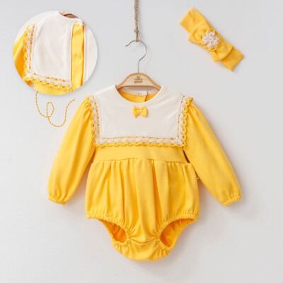 Wholesale Baby Girls 2-Piece Rompers with Headband 6-12M Minizeyn 2014-9003 - Minizeyn