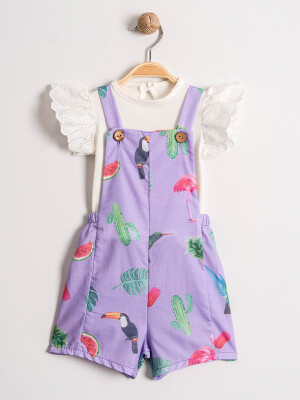 Wholesale Baby Girls 2-Piece Salopet and T-Shirt Set 9-36M Tofigo 2013-1212 - Tofigo (1)