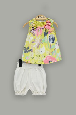 Wholesale Baby Girls 2-Piece Sets with Blouse and Shorts 3-12M Kumru Bebe 1075-3635 - 2