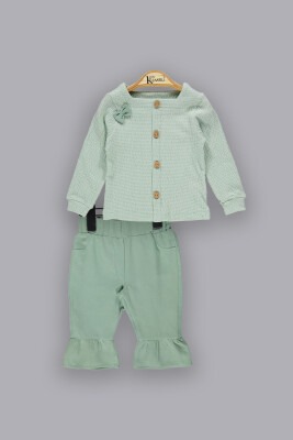 Wholesale Baby Girls 2-Piece Sets with Shirt And Pants 6-18M Kumru Bebe 1075-3818 - 2