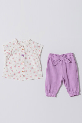 Wholesale Baby Girls 2-Piece Shirt and Pants Set 6-18M Tuffy 1099-1206 - 3