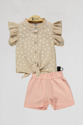 Wholesale Baby Girls 2-Piece Shirts and Shorts Set 6-18M Kumru Bebe 1075-4033 - Kumru Bebe (1)