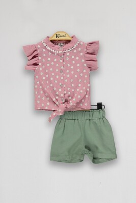 Wholesale Baby Girls 2-Piece Shirts and Shorts Set 6-18M Kumru Bebe 1075-4033 - Kumru Bebe