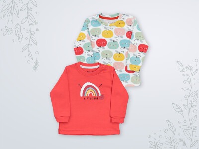 Wholesale Baby Girls 2-Piece Sweatshirt 3-18M Miniworld 1003-16440 - Miniworld