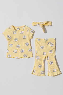 Wholesale Baby Girls 2-Piece T-Shirt and Pants Set 6-18M Tuffy 1099-1201 - 2