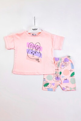 Wholesale Baby Girls 2-Piece T-shirt and Shorts Set 6-18M Tuffy 1099-9508 - Tuffy (1)