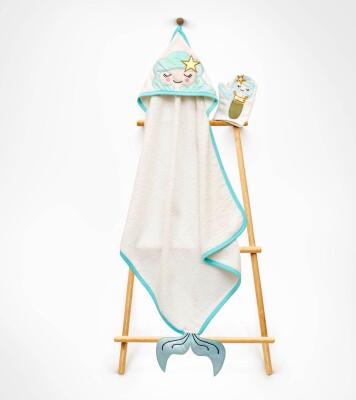 Wholesale Baby Girls 2-Piece Towel and Bath Scrub 75x75 Babyline 2015-9-754 - 2