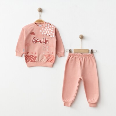 Wholesale Baby Girls 2-Piece Tracksuit Set 9-18M Hoppidik 2017-2369 - 3