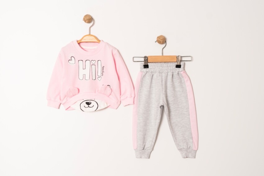 Wholesale Baby Girls 2-Piece Tracksuit Set 9-24M Tofigo 2013-9201 - 1